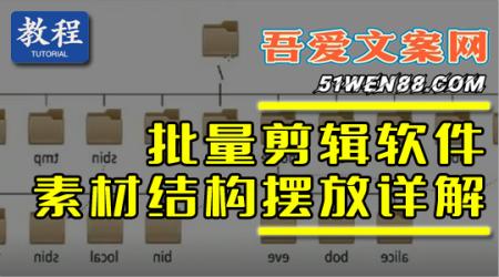 AI批量自动剪辑 正确的素材结构摆放