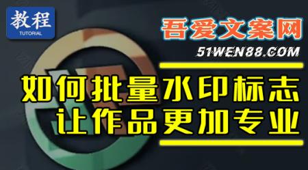 批量添加水印 个性LOGO更加专业